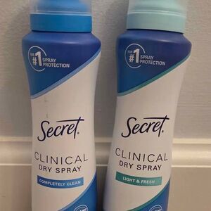 Secret clinical dry spray antiperspirant/deodorants